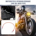 X Autohaux 65cm 25 59 Length 10mm Id Motorcycle Hydraulic Brake Line Oil Hose Pipe 28a 0a Stainless Steel Braided Cable For Atv