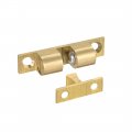 Uxcell Cabinet Door Closet Brass Double Ball Catch Tension Latch 35mm Length Gold Tone 5pcs