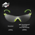 3m Solus 1000 Series S1201sgaf-tkt Grn Blk Scotchgard Anti-fog Coating Clear Af-as Lens Tpe Strap