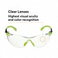 3m Solus 1000 Series S1201sgaf-tkt Grn Blk Scotchgard Anti-fog Coating Clear Af-as Lens Tpe Strap