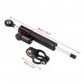 Qiilu Universal Motorcycle Steering Damper Stabilizer Linear Reversed Safety Control With Mounting Bracket Aluminum