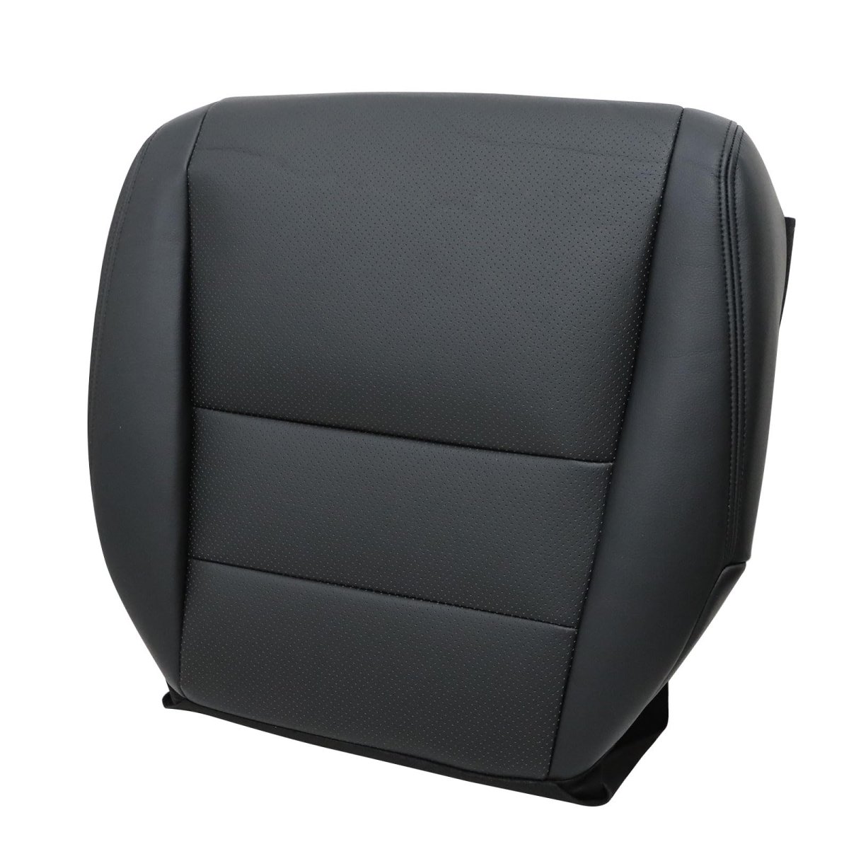 Driver Bottom Top Lean Back Perforated Leather Seat Covers Black For Acura Tl 2005 2006 2007 2008