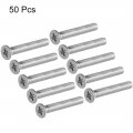 Uxcell M3x20mm Flat Head Machine Screws Phillips Cross Screw 304 Stainless Steel Fasteners Bolts 50pcs