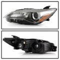 Acanii For 2015-2017 Toyota Camry Se Xse Black Bezel Projector Replacement Headlight Headlamp Driver Side Only