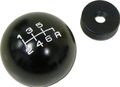 10x1 5mm Thread 6 Speed Shift Knob In Black Round Billet Aluminum For 2002-2006 02-06 Acura Rsx Type-s 