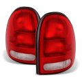 Driver Passenger Side Oe-style Red Lens Tail Light Housing Lamp Assembly Replacement For 1996-2000 Dodge Grand Caravan Chrysler 