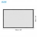 Uxcell Window Screen Mesh 35 X 59 Diy Fiberglass Netting Black Frame With Hook And Loop Adhesive Edging Grey For Bedroom Living