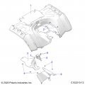 Polaris Atv Shield-rack Support Genuine Oem Part Qty 1