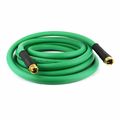 Contractor Grade Green Pvc Water Hose 3 4 In X 100 Ft With Machined Ght Fittings Hcg19-100e Kink Resistant And Uv Design 