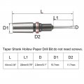 Uxcell 2 5mm Paper Punch Drill Taper Shank Hollow Bit Tool For Hole Puncher Punching Machine