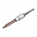 Uxcell T35 Torx Bit Socket 1 2 Square Drive Cr-v Sockets S2 Steel Bits 4 Length With Hex Shank Power Drill Adapter
