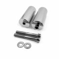 Httmt- Chrome Extended Frame Slider Crash Protectors Compatible With 96-07 Yamaha Yzf600r Thundercat P N Mt219-013a-cd