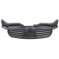 Hyundai Accent Grille Assembly 2006 2011 Chrome Shell With Painted Black Insert Sedan Plastic Hy1200143 