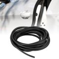 16ft 5 Meter Rubber Protective Strip Sticker Car Door Scratch Protector Edge Guard Trim Black