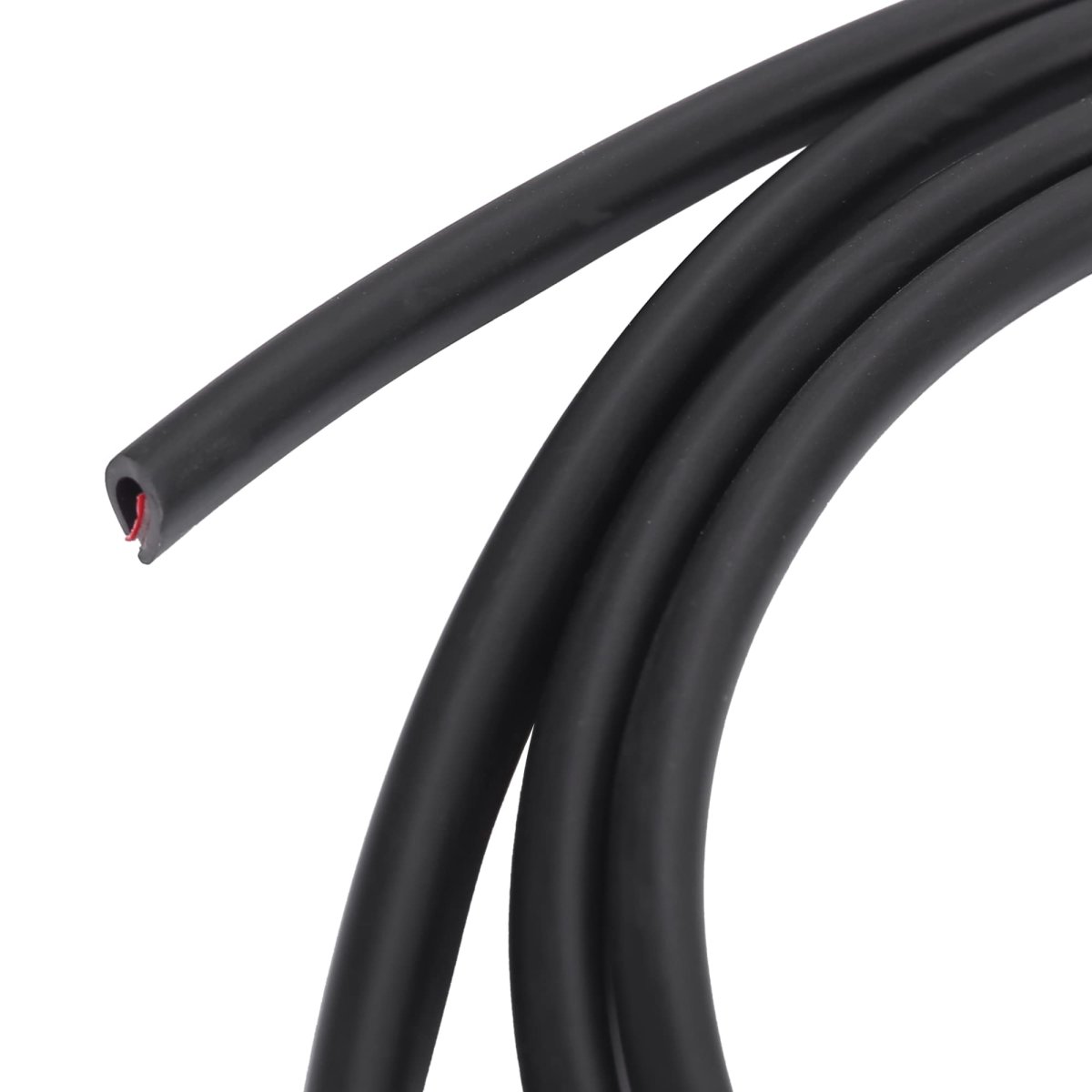 16ft 5 Meter Rubber Protective Strip Sticker Car Door Scratch Protector Edge Guard Trim Black
