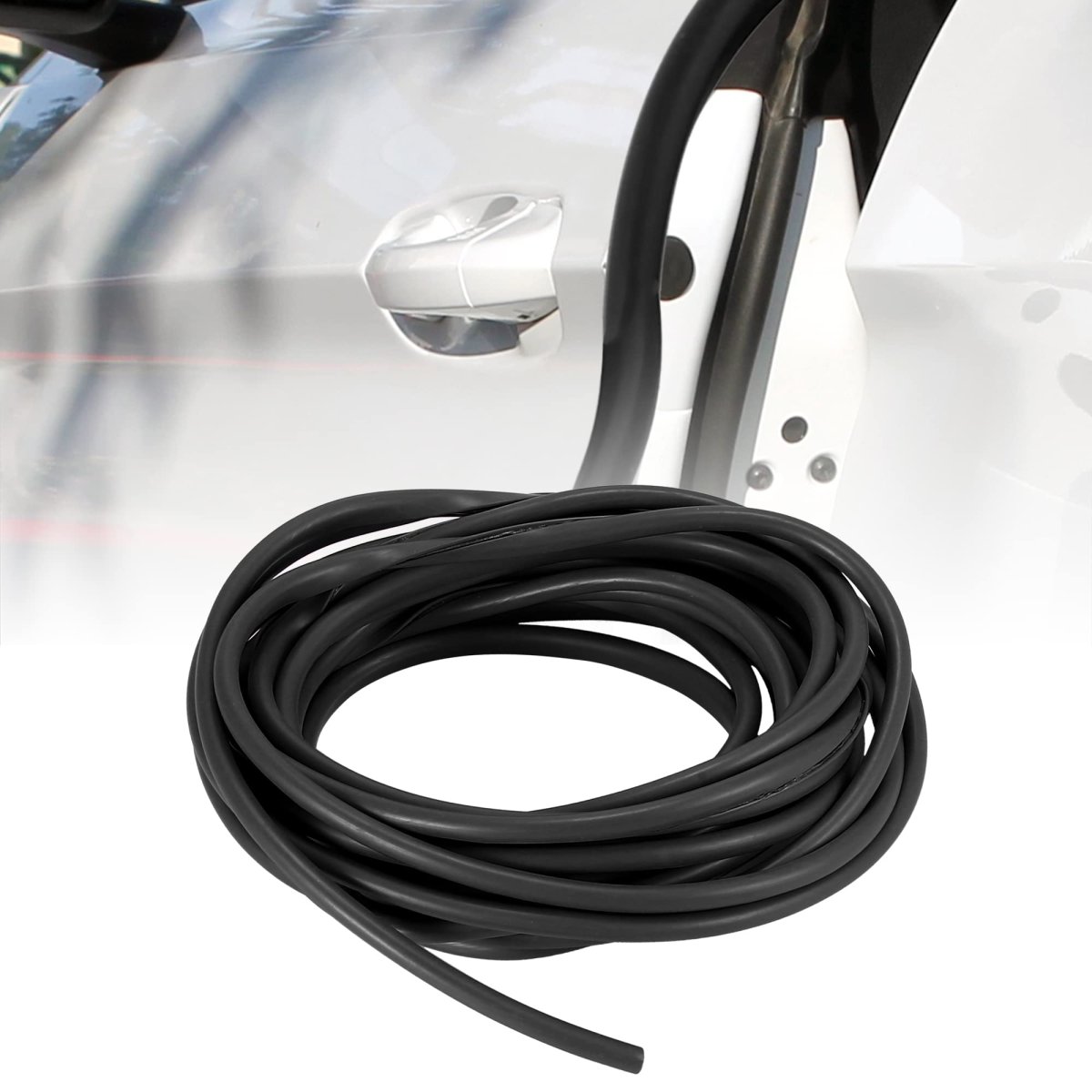 16ft 5 Meter Rubber Protective Strip Sticker Car Door Scratch Protector Edge Guard Trim Black