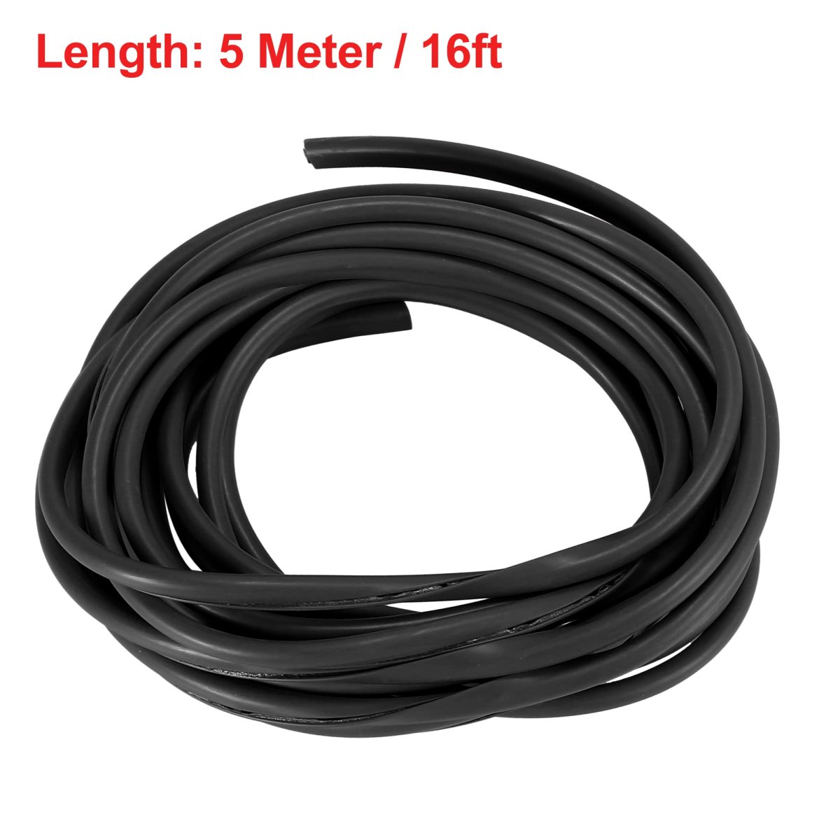 16ft 5 Meter Rubber Protective Strip Sticker Car Door Scratch Protector Edge Guard Trim Black