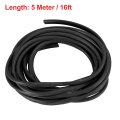 16ft 5 Meter Rubber Protective Strip Sticker Car Door Scratch Protector Edge Guard Trim Black