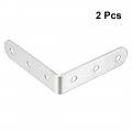 Uxcell Corner Brace 80mmx80mmx20mm Stainless Steel Joint L Shape Right Angle Brackets Fastener Pack Of 2