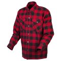 Scorpionexo Covert Men S Long Sleeve Motorcycle Flannel Riding Shirt With Pockets For Optional Ce Rated Armor Red Black 2x 