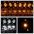 Acanii For 2000-2006 Chevy Suburban Tahoe 99-02 Silverado Smoked Lens Led Parking Turn Singal Lamps Bumper Lights
