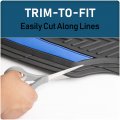 4 Piece Anodized Sport Floor Mats All Weather Trim To Fit Full Coverage Season For Cars Trucks And Suvs Black Blue 80124adc