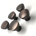 Oil Rubbed Bronze Cabinet Knobs By Southern Hills Pack Of 5 Round Drawer Door Hardware Cupboard Pulls Shkm013-orb-5 