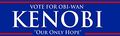 Buildasign Vote For Obi-wan Kenobi Our Only Hope Funny Bumper Magnets 