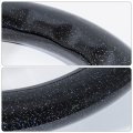 Ajp Distributors 345mm Metallic Black Wood Grain Trim Heavyduty Aluminum Polish Center 3 Spoke Streak Style Deep Dish Steering