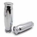 Httmt- Motorcycle Chrome 1 25mm Handlebar Grips Compatible With H-d Xl Sportster 883 1200 Kawasaki Vulcan Classic Custom 900