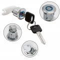 Door Lock Cylinder With Key Ignition Switch Replacement For 1990-1995 Ford F150 F250 F350 Pickup E150 E250 E350 Van Crown 