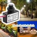 Photoelectric Switch 120vac 50 60hz Light Control Sensor Button Dusk To Dawn Outdoor Hard-wired Post Eye Black