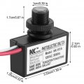 Photoelectric Switch 120vac 50 60hz Light Control Sensor Button Dusk To Dawn Outdoor Hard-wired Post Eye Black