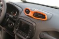 Junleli Car Center Console Central Vent Outlet Decorative Cover Trim For Jeep Renegade 2016-2023 Interior Accessories Orange