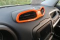 Junleli Car Center Console Central Vent Outlet Decorative Cover Trim For Jeep Renegade 2016-2023 Interior Accessories Orange