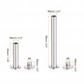 Uxcell Screw Post Female 5x30mm And 5x55mm Silver Tone Binding Bolts Total 30 Sets