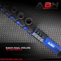 Abn Blue Aluminum Sae Standard 3 8in Drive Socket Holder A Rail And Clips Tool Organizer