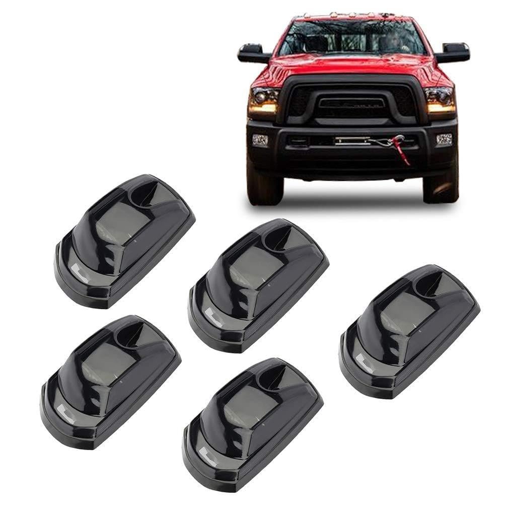 5x Led Cab Marker Roof Running Lights For 2017 2019 Ford F250 F350 Super Duty Smoke Lens Amber Clearance Side Trailer