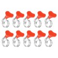 15pcs Stainless Steel Hose Clamps Worm Gear Clamp 13-19mm 1 2 To 3 4 Adjustable Thumb Screw Key Type Fuel Line 8mm Bandwidth 