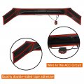 Hooke Road Tacoma Hood Protector Bug Deflector Stone Guard Shield W Amber Lights For Toyota 2016 2017 2018 2019 2020 2021 2022