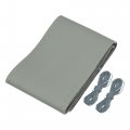 Car Hand Sewn Steering Wheel Cover Stitch With Needle And Thread Universal Fit 16 2-17 Inch 41-43cm Diameter Gray 