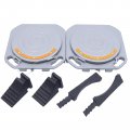 Ensyusuma 1 Pair 4 Ton Magnesium Alloy Turntable Wheel Alignment Tool Plates 360a Rotating Table For Car Truck Pairs Of Turn 