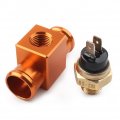 Newsmarts Universal 22mm Water Temperature Sensor Radiator Fan Switch With Hose Clamp Adapter Kit For Honda Cr125 Crf125 Crf250