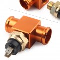 Newsmarts Universal 22mm Water Temperature Sensor Radiator Fan Switch With Hose Clamp Adapter Kit For Honda Cr125 Crf125 Crf250