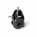 Deatschwerks Fuel Pressure For Regulator Adjustable Dual 6an Inlet And Outlet Dwr1000c Black 6-1002-frb 