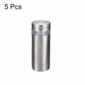 Uxcell 1 2 Dia X 1-3 16 12x30mm Standoff Screws Wall Mount Sign Holders Acrylic Glass Nails 5pcs