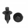 Uxcell 50pcs Black Plastic Rivet Engine Cover Trunk Retainer Clips