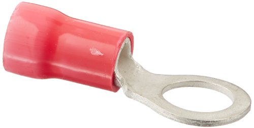 Vinyl Insulated Ring Terminal 8 Wire Size 3 Stud 0 591 Width 1 48 Length