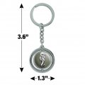 Graphics More Harry Potter The Dark Mark Keychain Spinning Round Chrome Plated Metal