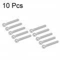 Uxcell M5 X 30mm 304 Stainless Steel Machine Shoulder Lift Eye Bolt Rigging 10pcs